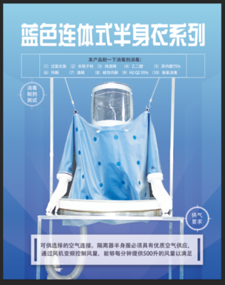 RABS无菌半身衣 &nbsp;&nbsp;半身衣，隔离器 &nbsp;分装 &nbsp;无菌服